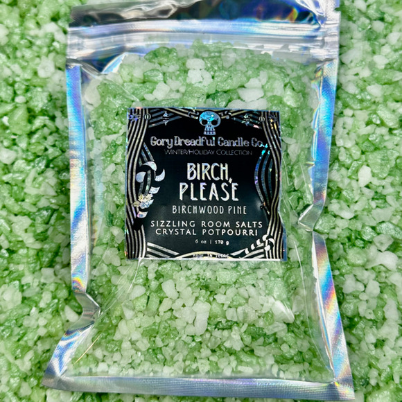 Birch, Please! Sizzling Room Salt Crystal Potpourri: Birchwood Pine Scent - Picture 1 of 9